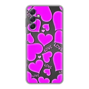 Чехлы для любимой на Самсунг Галаксі М54 (5G) (VPrint) (Pink hearts)