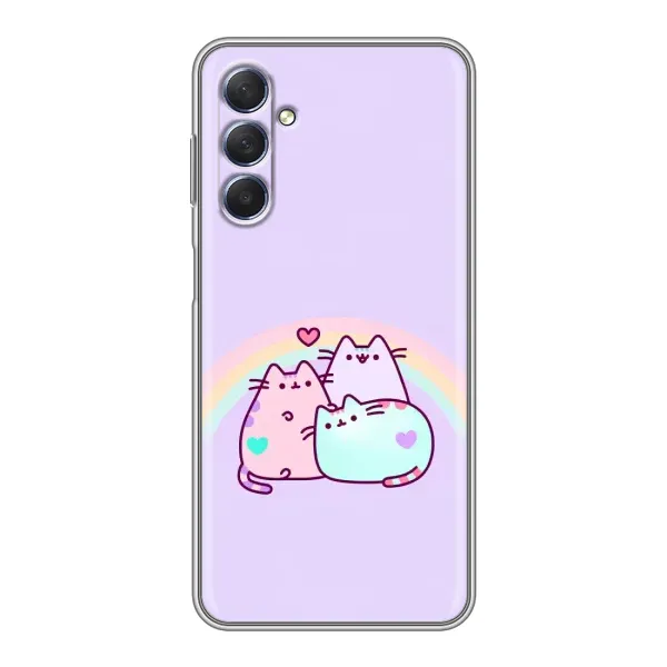 Чохол з принтом «Радужний котик» для Samsung Galaxy M54 (5G)