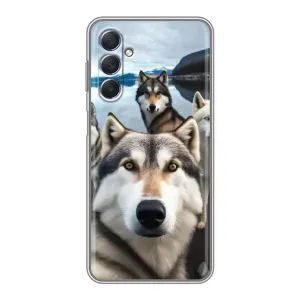 Чохол з Хаскі Sansung Galaxy M54 (5G) - (AlphaPrint) (Селфі Хаскі)