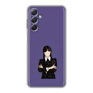 Чохли Венсдей на Sansung Galaxy M54 (5G) Уенсдей (AlphaPrint) (Венздей у чорному)