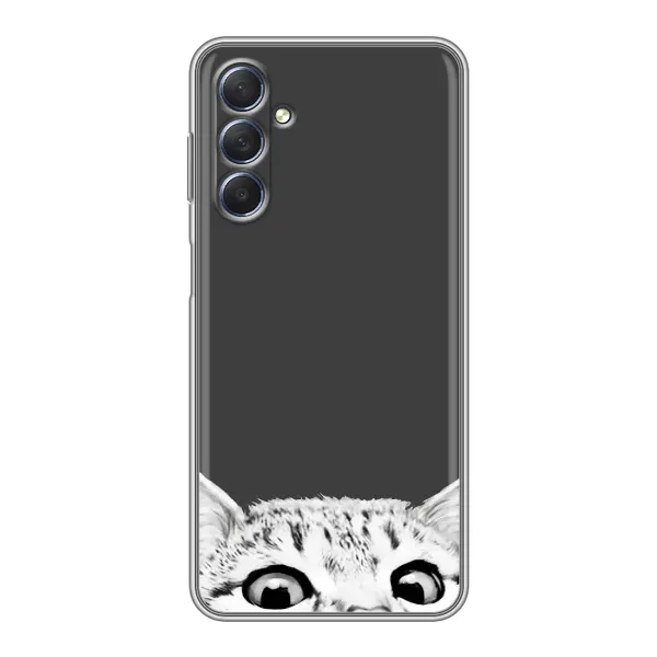 Чохол з принтом «Виглядає котик» для Samsung Galaxy M54 (5G)