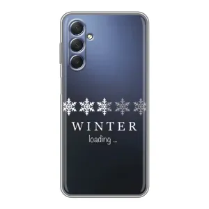 Зимні Чохли для Самсунг Галаксі М54 (5G) - прозорий фон (Winter loading)