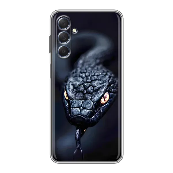 Чохол з принтом «Чорна змія» для Samsung Galaxy M54 (5G)