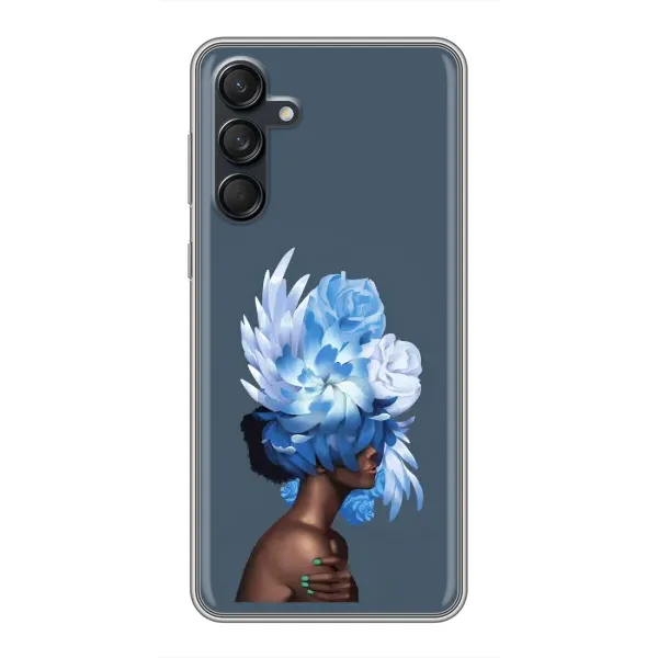 Чохол з принтом «Квіти на голові» для Samsung Galaxy M55 5G Чохол з принтом «Квіти на голові» для Samsung Galaxy M55 5G