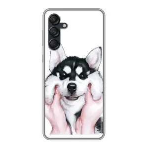 Чохли з собаками для Samsung Galaxy M55 5G (VPrint) (Радісний Хаскі)