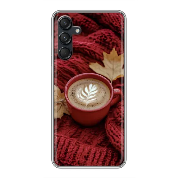 Чохол з принтом «Кава на ковдрі» для Samsung Galaxy M55 5G