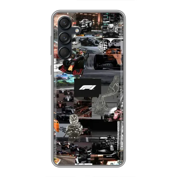Чохол з принтом «Гоночний колаж Ф1» для Samsung Galaxy M55 5G