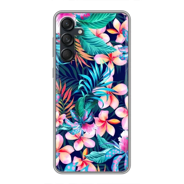 Чехол с принтом «Красочные цветы» для Samsung Galaxy M55 5G