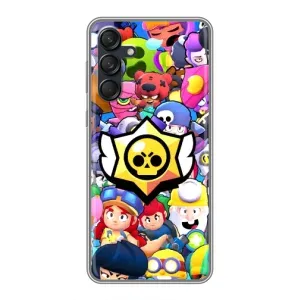 Чехол для Samsung Galaxy M55 5G Бравл Старс (VPrint) (Лого Brawl Stars)