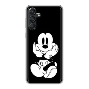 Міккі Маус чохол для Samsung Galaxy M55 5G (AlphaPrint - Мультяшні) (Маус на чорному)