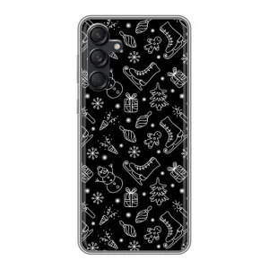 Новорічні, Святкові Чохли для Samsung Galaxy M55 5G - 2024 год (Новорічний фон)