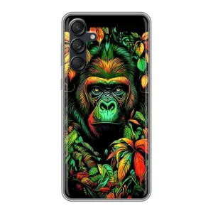 Чохол з Мавпами Samsung Galaxy M55 5G - (AlphaPrint) (Мавпа в квітах)
