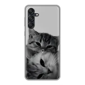 Чохол з малюнком кіт на Samsung Galaxy M55 5G (Пара котів)