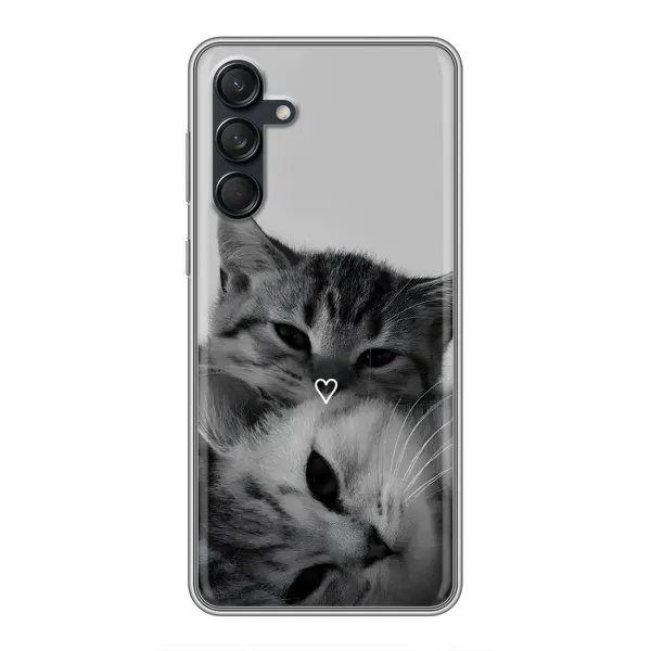 Чохол з принтом «Пара котів» для Samsung Galaxy M55 5G