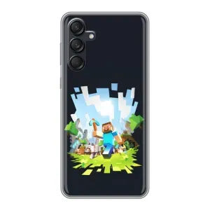 Чохол Майнкрафт на Samsung Galaxy M55 5G (AlphaPrint) Minecraft (персонажі Minecraft)