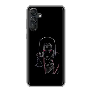 Чехлы на тему: Итачи Учиха для Samsung Galaxy M55 5G (AlphaPrint) (силуэт Итачи)