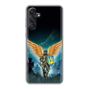 Чехлы с картинкой ЗСУ для Samsung Galaxy M55 5G (AlphaPrint) (Солдат ЗСУ)