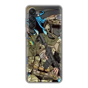 Чехлы с картинкой ЗСУ для Samsung Galaxy M55 5G (AlphaPrint) (Воїн ЗСУ)