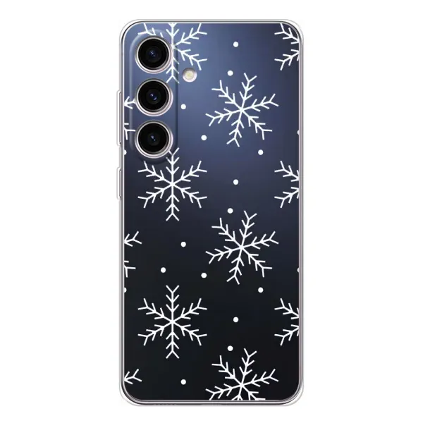 Чехол с принтом «Белые снежинки» для Samsung Galaxy M56