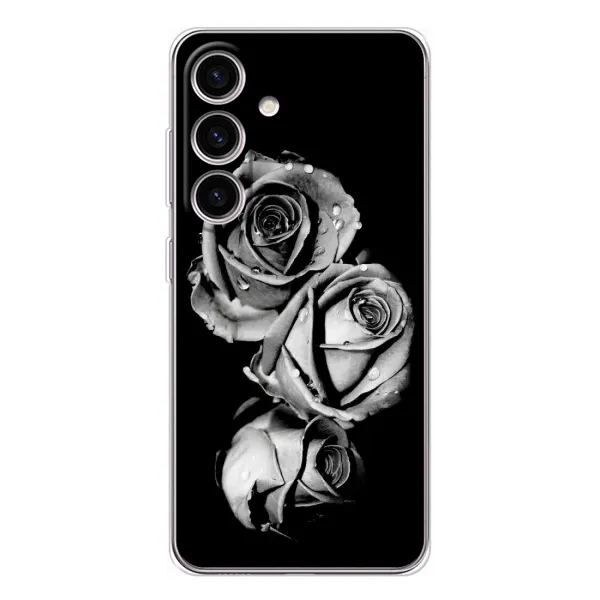Чехол с принтом «Черная роза» для Samsung Galaxy M56