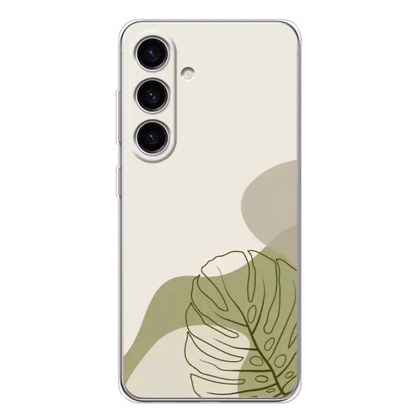 Чохол з принтом «Зелена монстера дизайн» для Samsung Galaxy M56