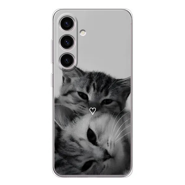 Чохол з принтом «Пара котів» для Samsung Galaxy M56