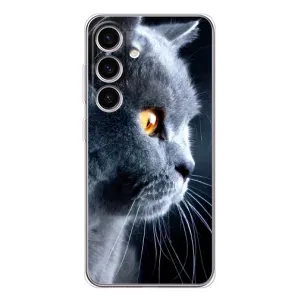 Чохли з Котиками для Samsung Galaxy M56 (VPrint) (Сірий Кіт)