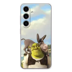 Чохол з мультфільмом Шрек на Samsung Galaxy M56 (Шрек та Осел)
