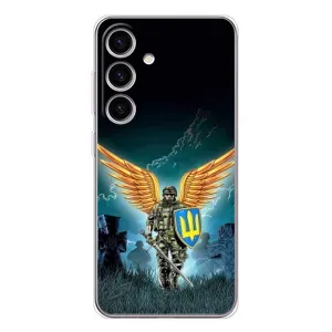 Чехлы с картинкой ЗСУ для Samsung Galaxy M56 (AlphaPrint) (Солдат ЗСУ)