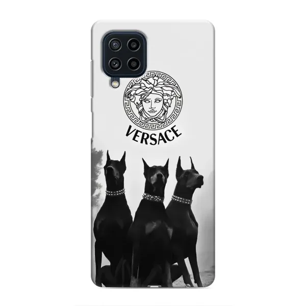 Чохол з принтом «Доберман Версаче» для Samsung Galaxy M62