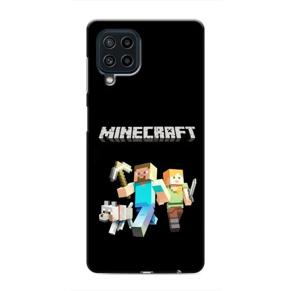 Чехол с принтом «герои Minecraft» для Samsung Galaxy M62