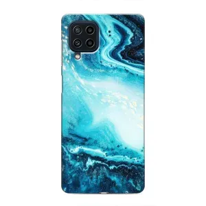 Мраморний чехол на Samsung Galaxy M62 (VPrint) (Блакитний мрамор)