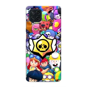 Чехол для Samsung Galaxy M62 Бравл Старс (VPrint) (Лого Brawl Stars)