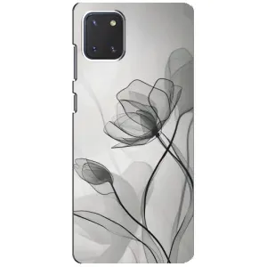 Чохол з принтом «Чорні квіти» для Samsung Galaxy Note 10 Lite