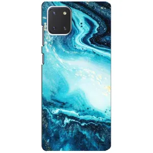 Мраморний чехол на Samsung Galaxy Note 10 Lite (VPrint) (Блакитний мрамор)