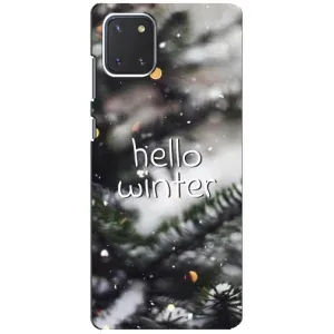 Новорічні, Святкові Чохли для Samsung Galaxy Note 10 Lite - 2024 год (Hello winter)