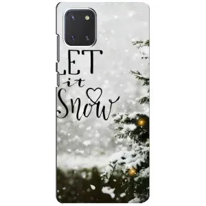 Новорічні, Святкові Чохли для Samsung Galaxy Note 10 Lite - 2024 год (Let it snow)