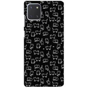 Чохол з принтом для Samsung Galaxy Note 10 Lite (AlphaPrint) Модні коти (Маленькі котики)