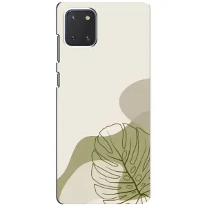 Силконовий чохол з принтом в квітах на Samsung Galaxy Note 10 Lite (Зелена монстера дизайн)