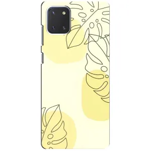 Силконовий чохол з принтом в квітах на Samsung Galaxy Note 10 Lite (Жовта монстера арт)