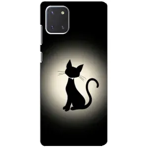 Чохол з принтом для Samsung Galaxy Note 10 Lite (AlphaPrint) Модні коти (Силует котика)
