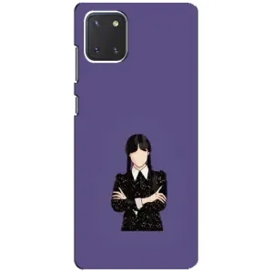 Чохли Венсдей на Samsung Galaxy Note 10 Lite Уенсдей (AlphaPrint) (Венздей у чорному)