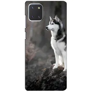 Чохол з Хаскі Samsung Galaxy Note 10 Lite - (AlphaPrint) (Вірний собака)