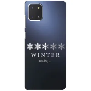 Зимні Чохли для Самсунг Гелексі Ноут 10 Лайт - прозорий фон (Winter loading)