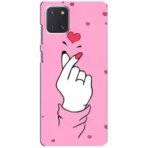 Чохол з принтом для Samsung Galaxy Note 10 Lite (AlphaPrint - Знак сердечка) (Знак Love)