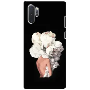 Чехлы (ART) Цветы на Samsung Galaxy Note 10 Plus (VPrint) (Белые цветы)