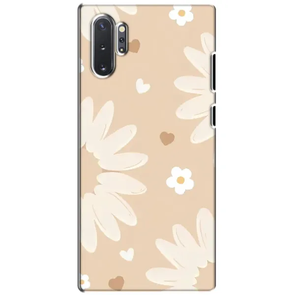 Чохол з принтом «Бежеві квіти» для Samsung Galaxy Note 10 Plus