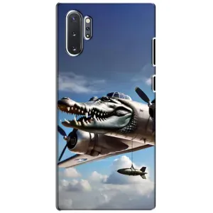 Чехол с мемом Тралалело тралала на Samsung Galaxy Note 10 Plus (Бомбардиро крокодило)