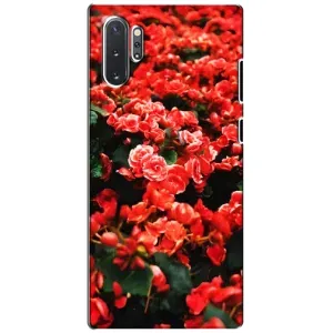 Чехлы с Цветами для Samsung Galaxy Note 10 Plus (VPrint) (Цветы красные)