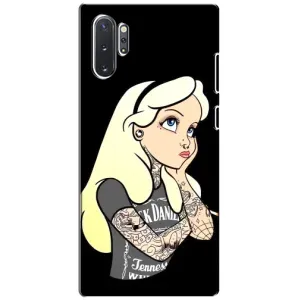 Чехол с печатью для Samsung Galaxy Note 10 Plus - (Мода) (AlphaPrint) (Девочка в тату)